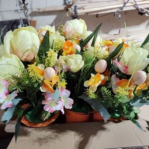 Spring Floral Arrangement with Yellow and Orange Accents